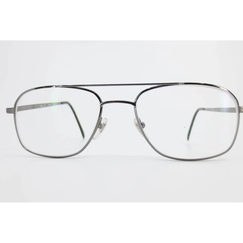 3M Beta Z87-2+ Eyeglasses Gunmetal Aviator Double Bridge Frames 56-18-140
